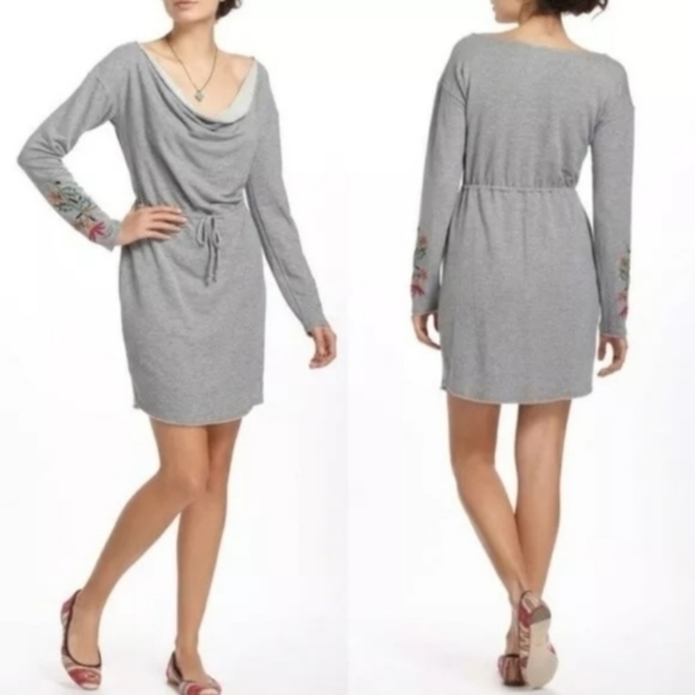 Dolan‎ Port Maria floral   embroidered sweater dres